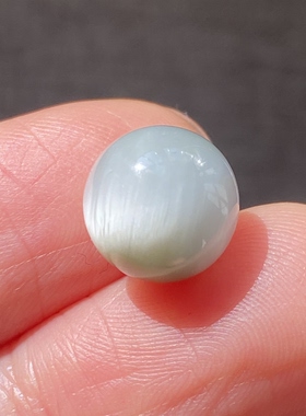 天然水晶蓝兔毛吊坠圆珠DIY水晶单珠饰品项链9.5mm一物一图