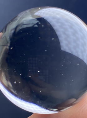 天然水晶满天星黄铜矿吊坠圆珠DIY铜矿单珠饰品可做摆件30mm