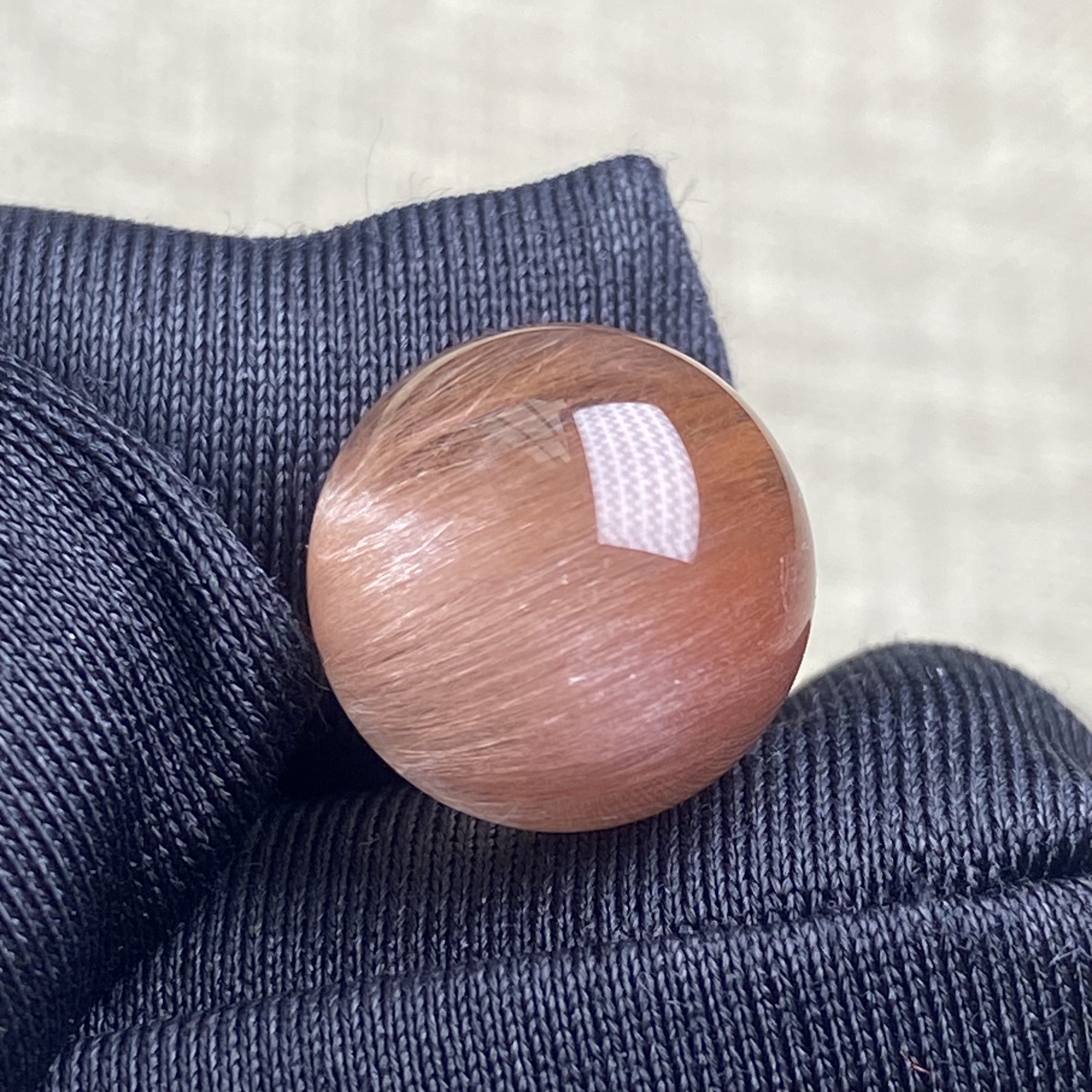 天然水晶红兔毛吊坠圆珠DIY兔毛单珠饰品项链12mm一物一图图片