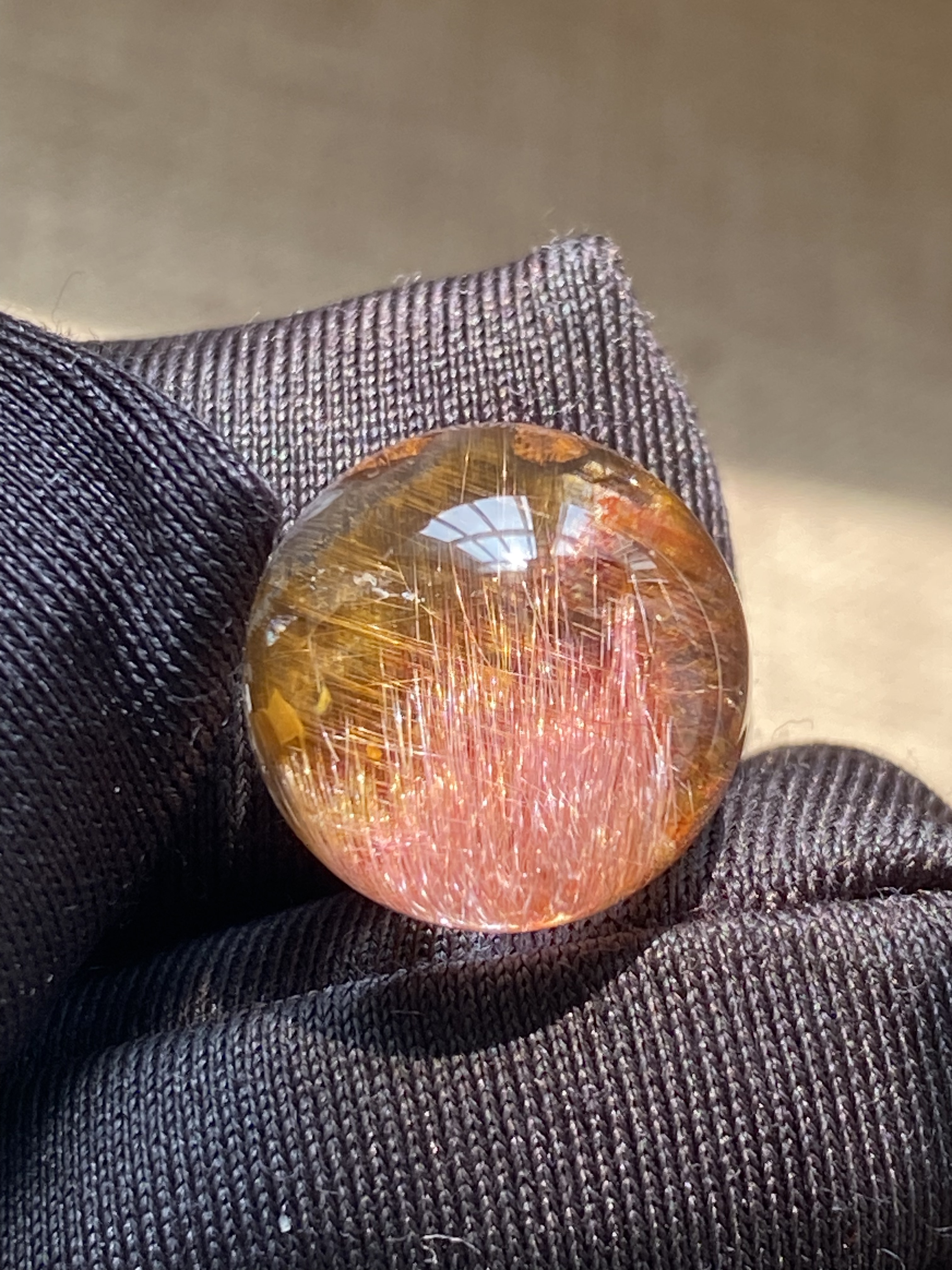 天然水晶双色银钛吊坠圆珠DIY水晶单珠饰品项链13mm一物一图