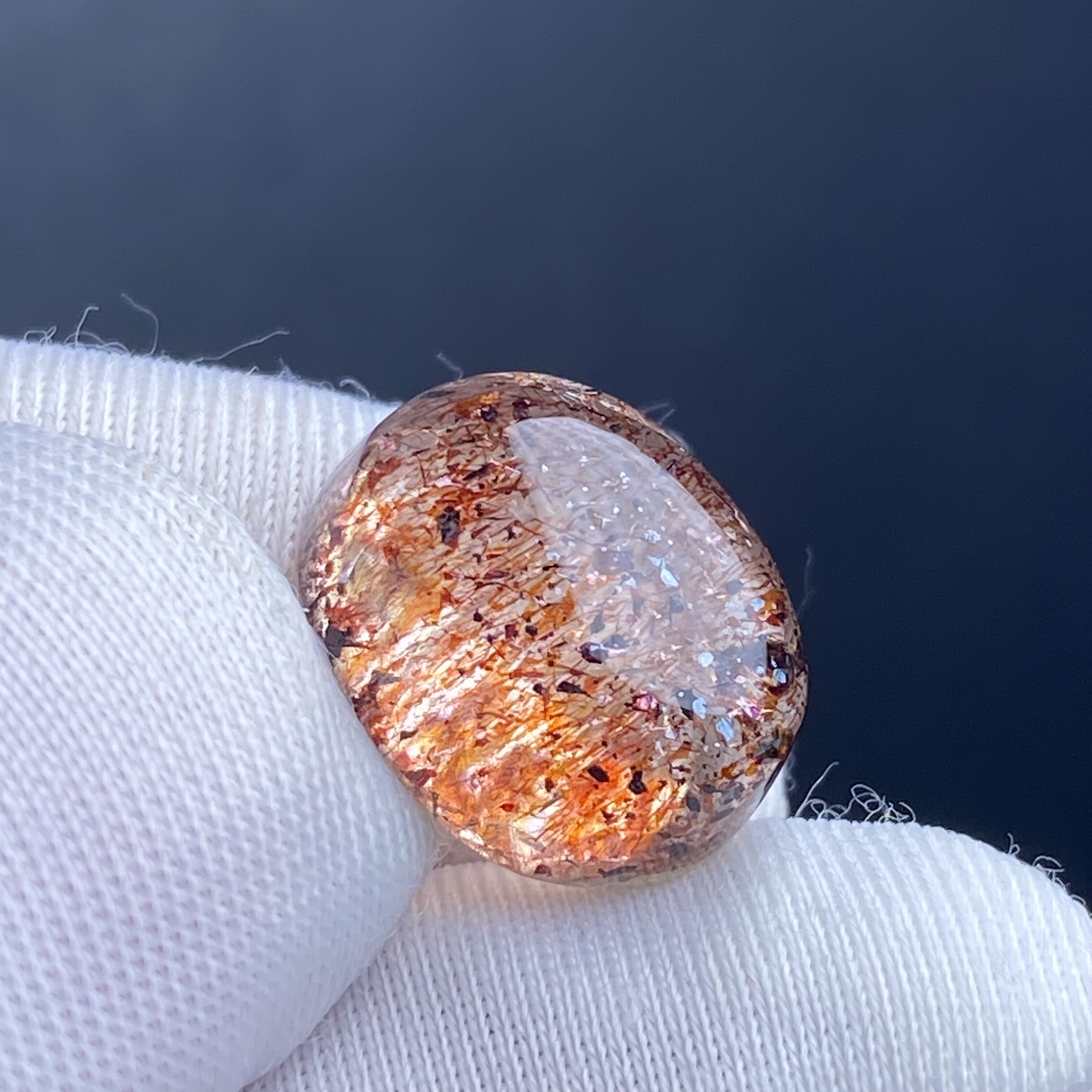 天然水晶草莓晶吊坠裸石蛋面DIY水晶饰品项链可做戒指一物一图