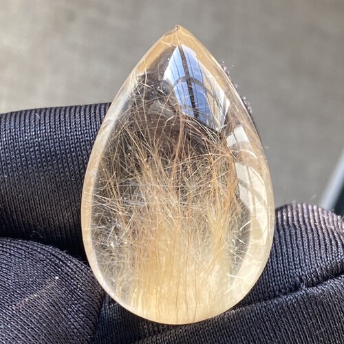 天然水晶兔毛发吊坠裸石男女款水晶项链挂坠饰品一物一图