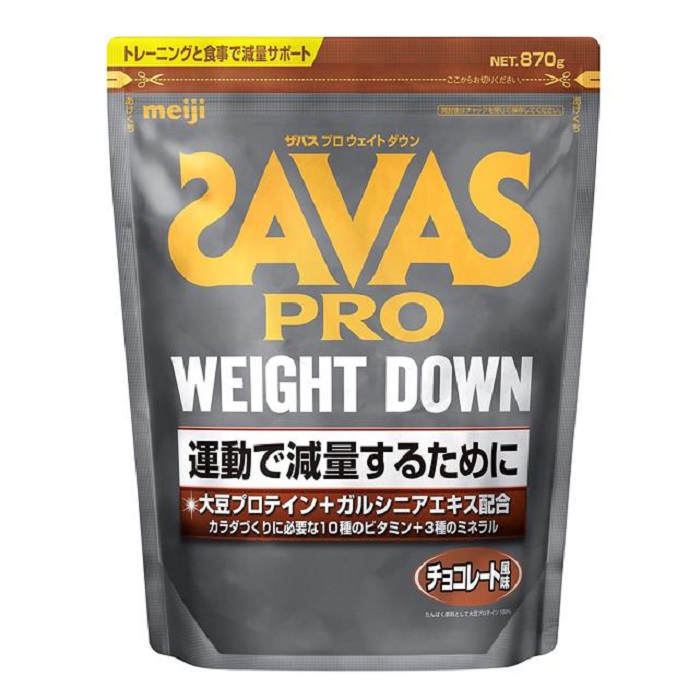 日本明治 ザバスSAVAS プロ ウェイトダウンweightdown 巧克力味 保健食品/膳食营养补充食品 大豆分离蛋白/混合蛋白 原图主图