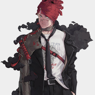 异兽魔都周边心桑同人周边夏季涂鸦T恤宽松暗黑男女印花短袖百搭