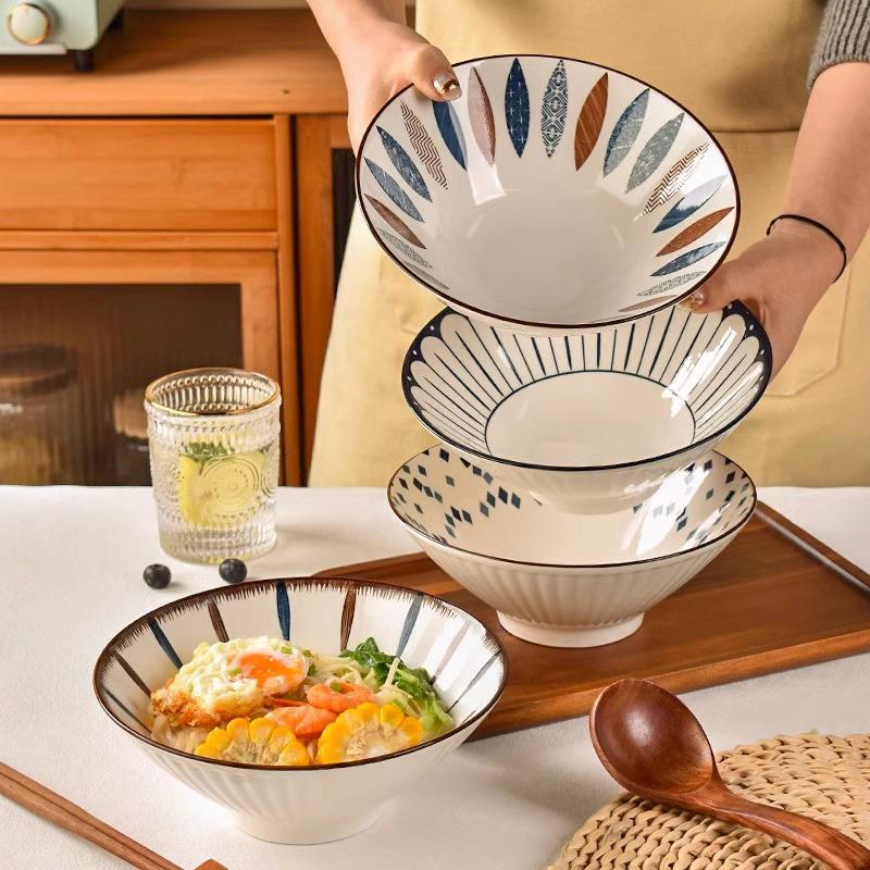 新中式斗笠碗大碗8英寸