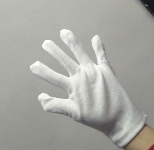 仪仗队鼓号配件 铜管棉手套 白色手套军乐队 加厚 鼓乐队白手套