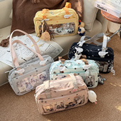 soda薄荷茶原创演唱会藏支架灯牌暗格应援透明单肩痛包 小星动