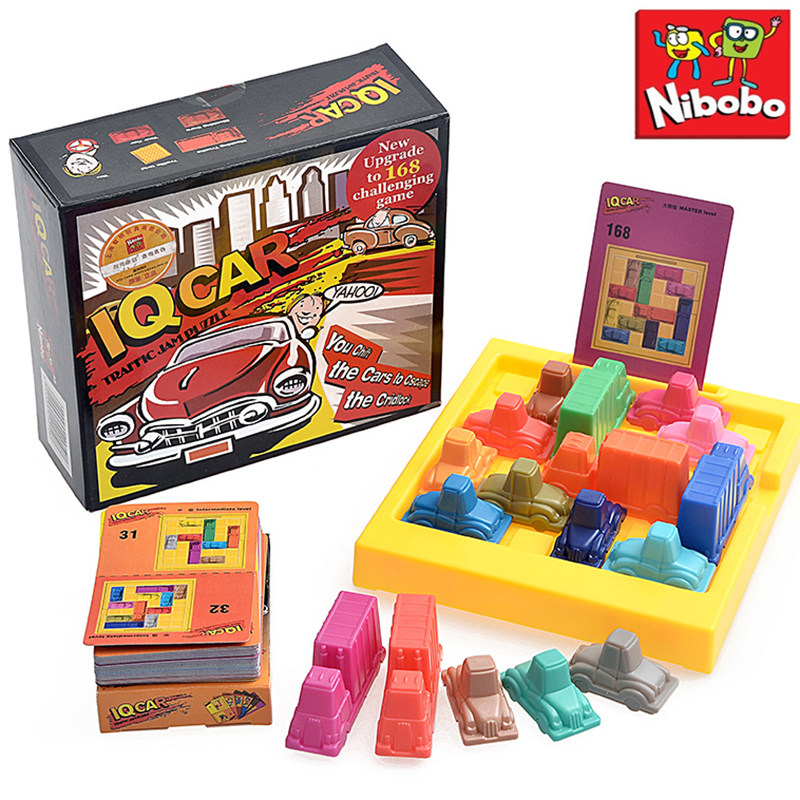 nibobo儿童益智力玩具iq car赛车突围二代168关豪华版汽车华容道