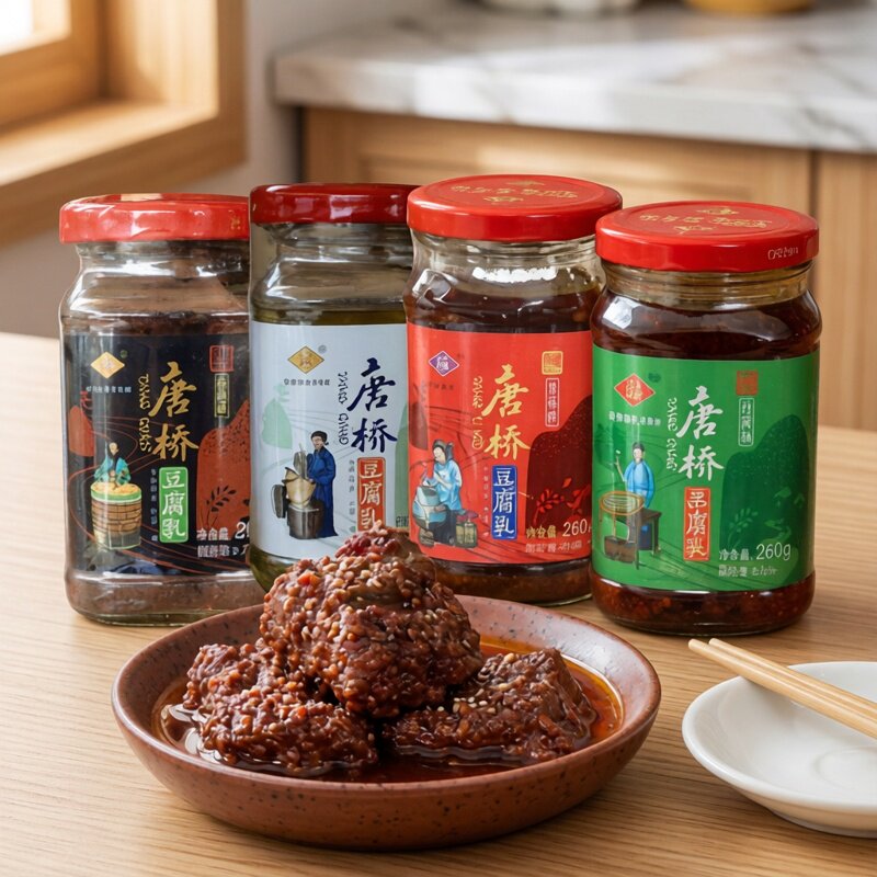 四川红油豆腐乳260g大邑唐场唐桥白菜麻辣红油豆腐乳下饭菜200g