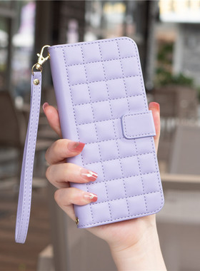 适用于oppoA94/A95手机壳a16翻盖式a98保护套A79电话壳a59皮套a93全包a55防摔A1x/A2X外壳男女a96斜跨格子A52