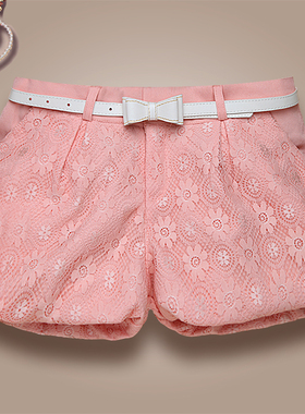 夏季短裤女百搭低腰修身热裤蕾丝灯笼裤2025新款打底休闲裤子薄款