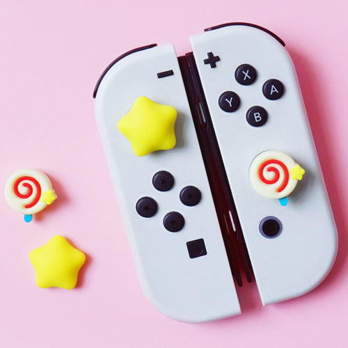 任天堂SWITCH棒棒糖星星摇杆帽ns可爱按键Lite摇杆帽周边配件