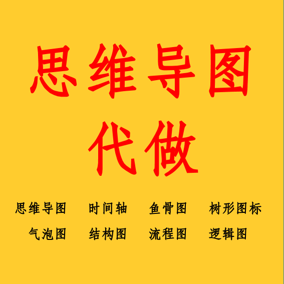 制作思维导图代做专业设计美化鱼骨图脑图线图流程图框架图代画
