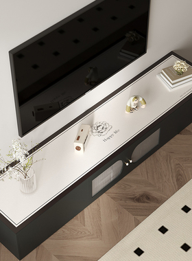 轻奢高级感电视柜桌垫台面保护垫子机柜餐边柜鞋柜酒柜桌面盖布