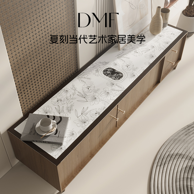DMF现代简约pvc防水防滑电视柜垫