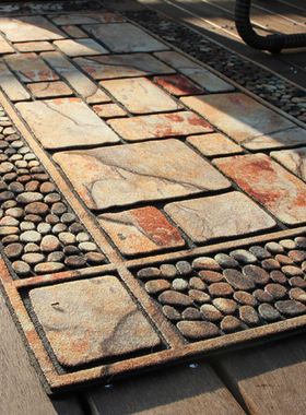 别墅庭院地垫户外花园室外门垫脚垫入户门进门口蹭土耐脏防滑垫