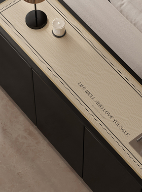 2025新款餐边柜桌垫防油防水轻奢电视柜桌布防脏鞋柜台面保护垫子