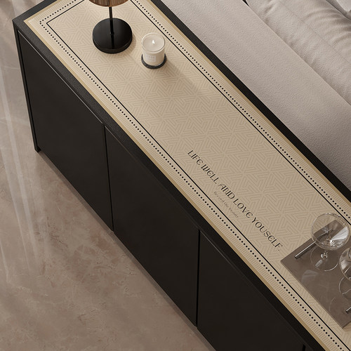 dmf法式防水电视餐边柜保护垫