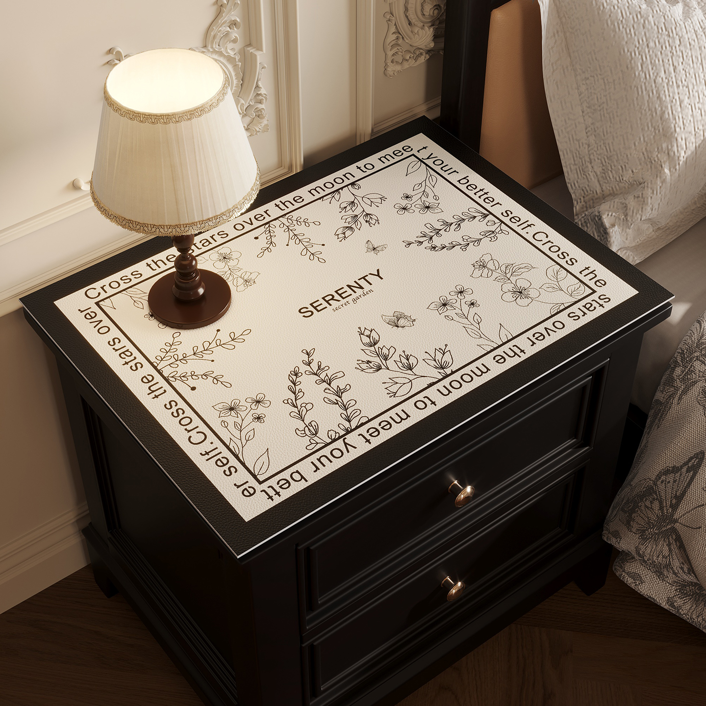 床头柜垫子防水防油免洗防烫