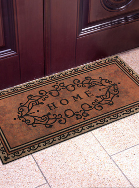 室外加厚长条地垫门垫门厅脚垫欧式入户门大门口地垫橡胶防滑垫