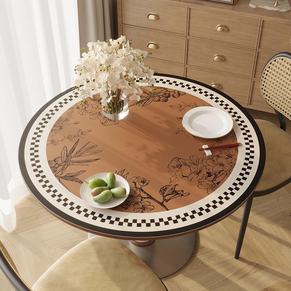 圆形防水防油免洗防烫桌布