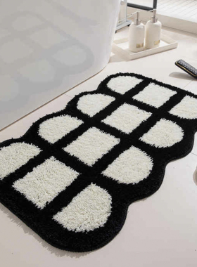 加厚浴室地垫卫生间吸水垫防滑脚垫速干卫浴厕所家用地毯门口垫子