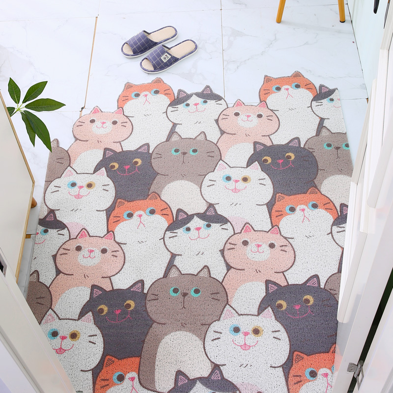 卡通丝圈室外入户门地垫可裁剪地毯进门口玄关可定制脚垫防滑,居家布艺,家用脚垫,淘宝优惠券,粉丝福利购,淘宝优惠卷