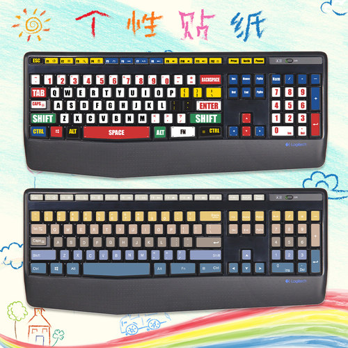 适用于罗技MK345k345键盘贴纸
