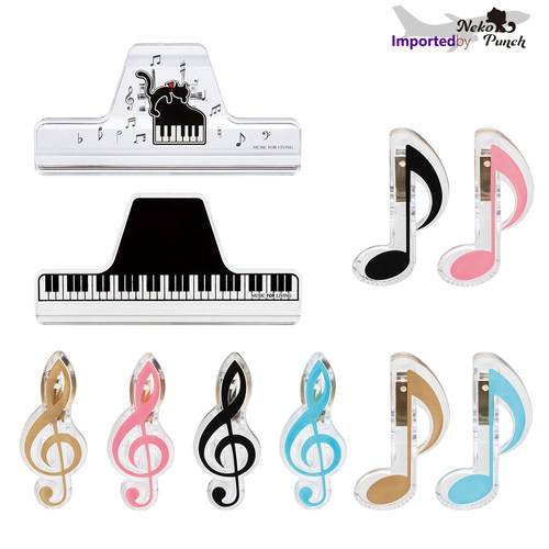 日本制NAKANO音符长尾书夹