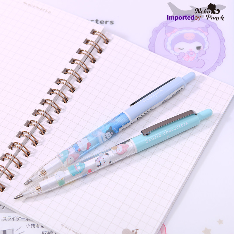 日本制Sanrio自动铅笔按压笔扣软萌可爱透明kitty库洛米印花 0.5