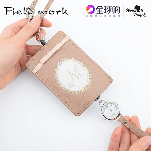 Японский импортный картхолдер, карманные часы, кварцевый креативный комплект, аксессуар, кварцевый механизм