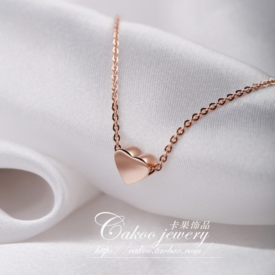 精美钛钢包18k真金细女短款项链