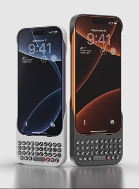 香港直邮clicks键盘手机壳适用iPhone17promax背光可打字外设正品