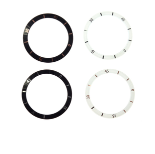 适配陶瓷手表玻璃圈 男女J12腕表黑白色圈银字男女款表圈数字配件