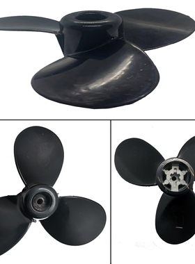 隆鑫船外机196cc螺旋桨3叶铝合金螺旋桨六个花键螺旋桨推进器