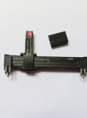 SK458NT-V3-L19-W100K 64MM长直滑片带灯电位器 单联带抽头