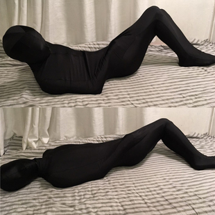 男女新款品牌四面弹力全包紧身衣木乃伊拘束内带束手袋连体衣