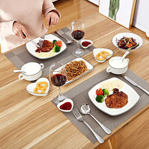 刀叉双人家用情侣欧式小奢华盘子