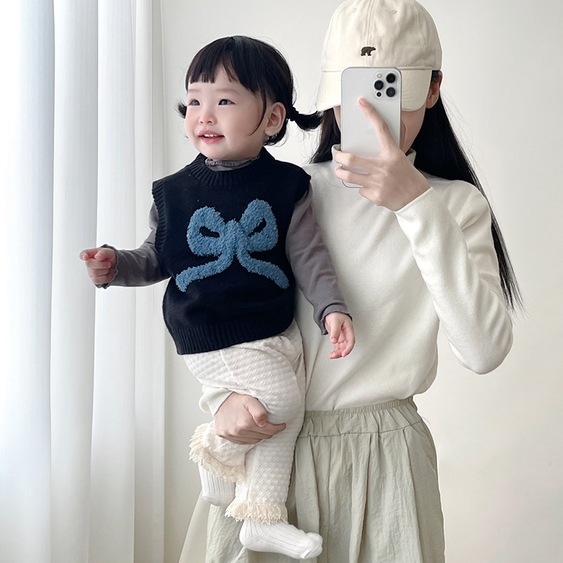 女宝宝春秋可爱套装针织毛衣背心婴儿洋气打底衫女小童休闲长裤子,童装/婴儿装/亲子装,套装,淘宝优惠券,粉丝福利购,淘宝优惠卷