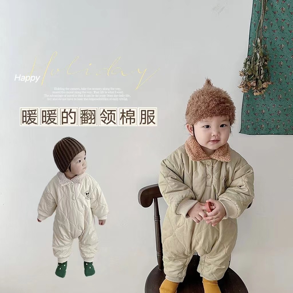 新生婴儿连体衣男女童宝宝秋冬季薄夹棉绗线保暖连体哈衣外出服冬,童装/婴儿装/亲子装,连身衣/爬服/哈衣,淘宝优惠券,粉丝福利购,淘宝优惠卷