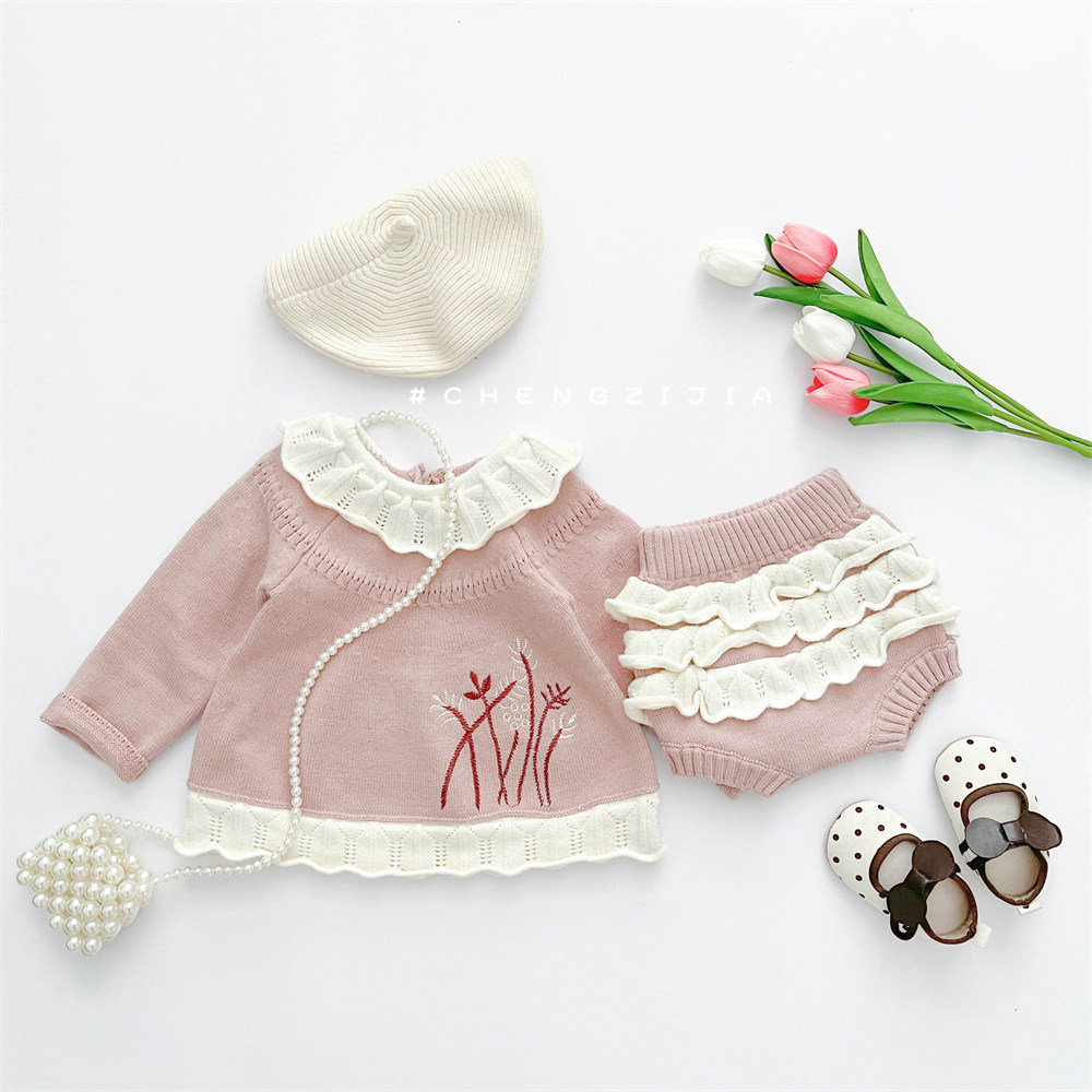 婴幼儿童春秋装宝宝毛衣长袖针织套装女孩甜美衣服裤子分体两件套,童装/婴儿装/亲子装,套装,淘宝优惠券,粉丝福利购,淘宝优惠卷