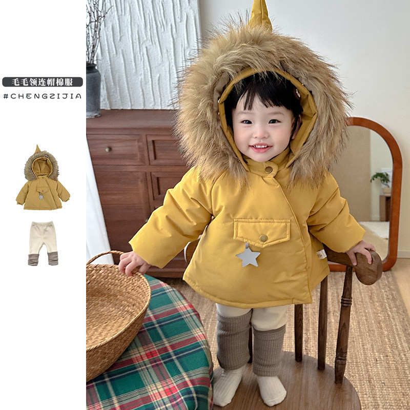 女童外套冬装保暖棉服套装婴幼儿加厚棉衣宝宝加绒打底裤外出衣服,童装/婴儿装/亲子装,套装,淘宝优惠券,粉丝福利购,淘宝优惠卷