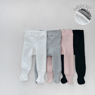 包脚裤 女童连裤 袜保暖婴儿冬装 加绒加厚宝宝打底裤 子连体袜 袜冬季