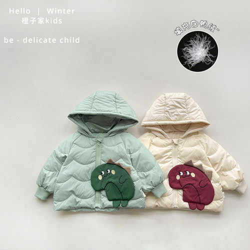 恐龙常规加厚羽绒服工厂直销中性