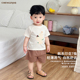 婴幼儿休闲五分裤 2026夏季 套装 百天宝宝卡通短袖 男童薄款 T恤短裤