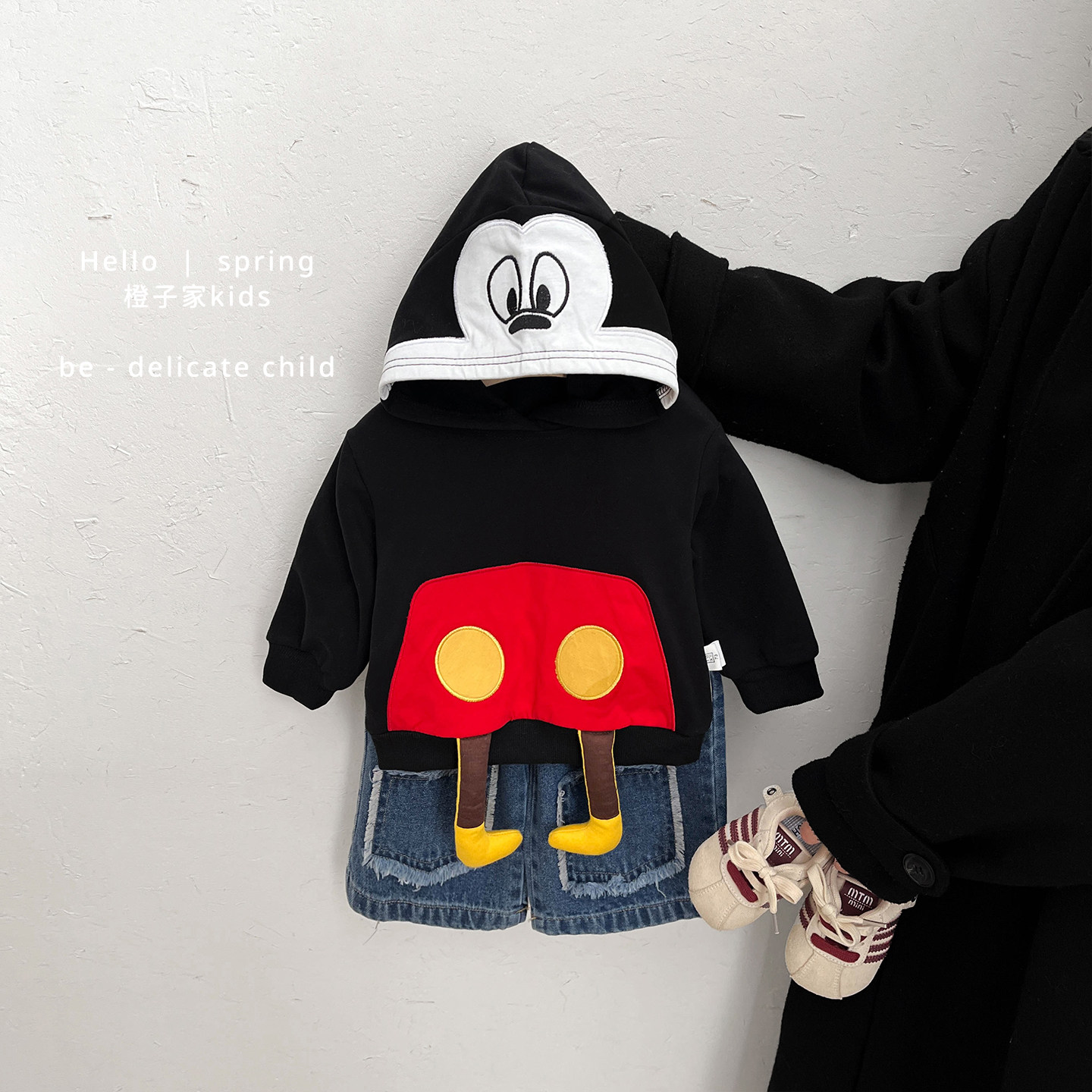 男童春秋季可爱卡通连帽卫衣男宝宝韩版休闲长袖上衣婴儿宽松衣服