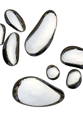 简约镜面不锈钢创意庭院软装饰品