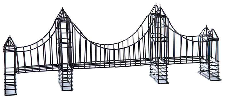 欣唯嘉英国伦敦塔桥金属摆件创意家居装饰品工艺品礼物黑白铁艺