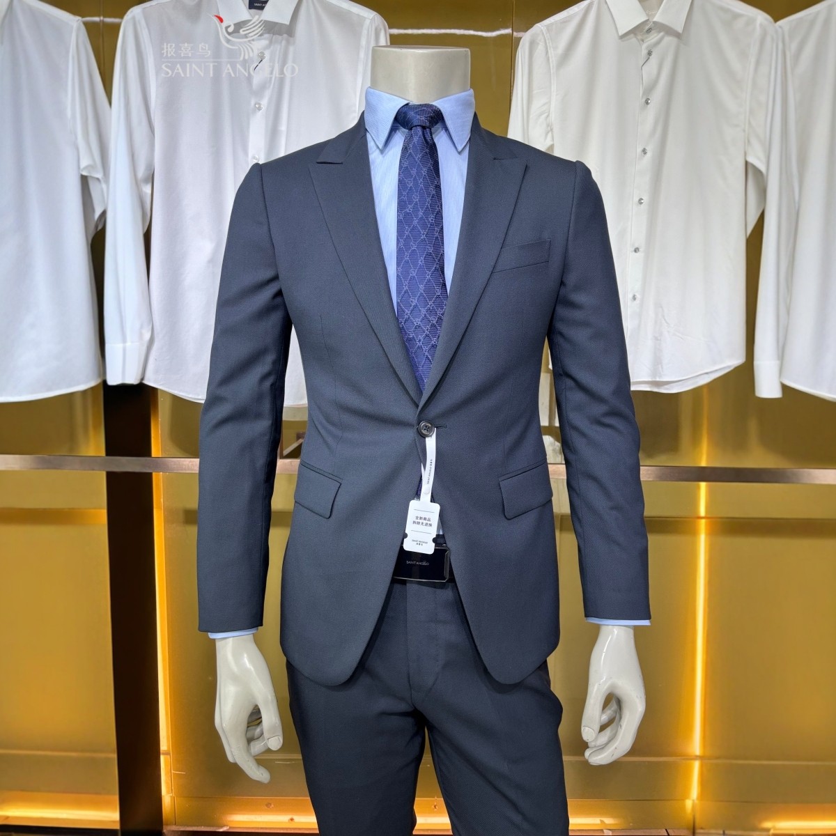 报喜鸟灰绿色绵羊毛男秋冬装品质商务绅士修身西装套装西服外套,男装,商务正装西服,淘宝优惠券,粉丝福利购,淘宝优惠卷