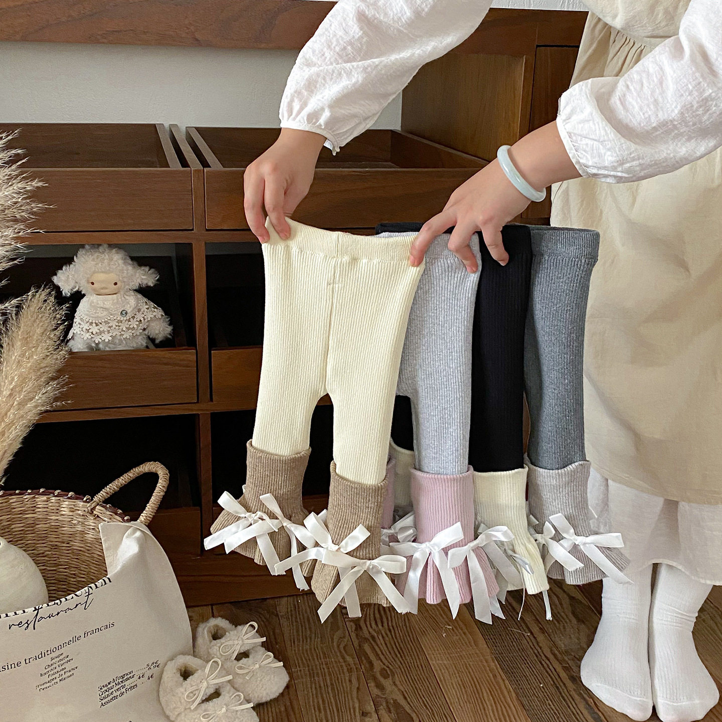 女童加绒加厚裤子宝宝针织打底裤婴儿蝴蝶结毛线裤百搭堆堆长裤潮,童装/婴儿装/亲子装,裤子,淘宝优惠券,粉丝福利购,淘宝优惠卷